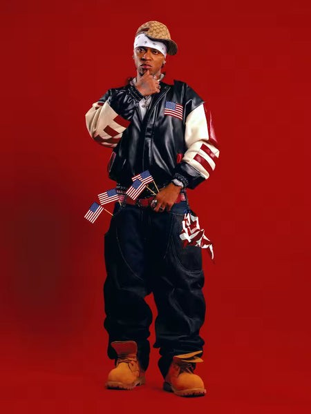The All-American Heritage Flag Leather Jacket