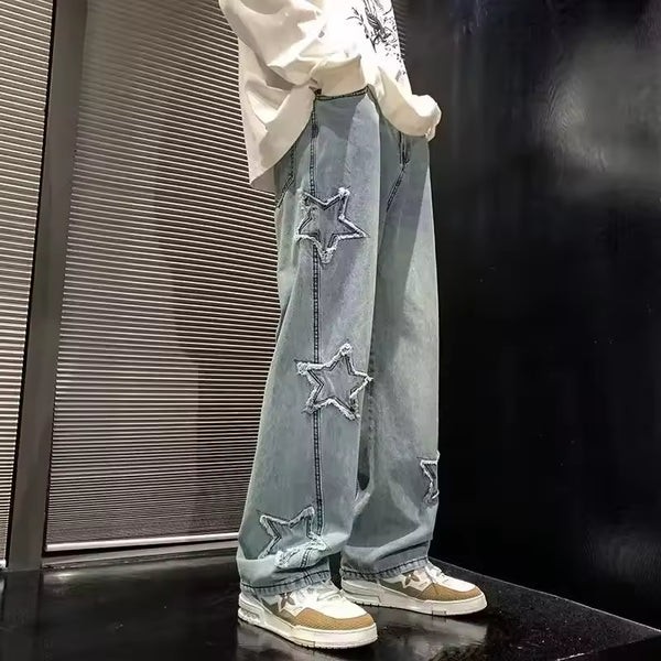 Star Embroidered Jeans