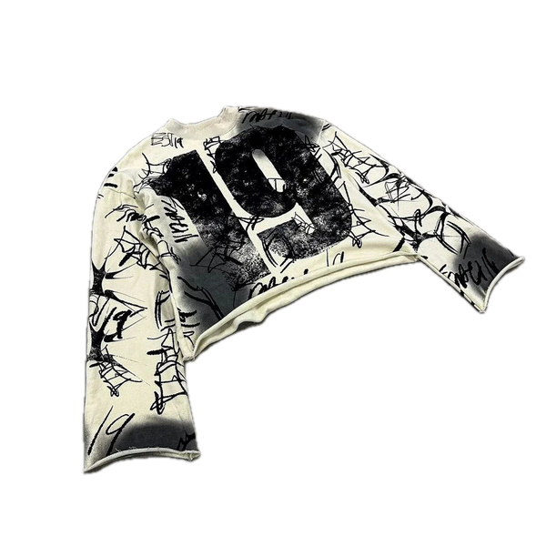 Graffiti Jersey Long Sleeve Shirt