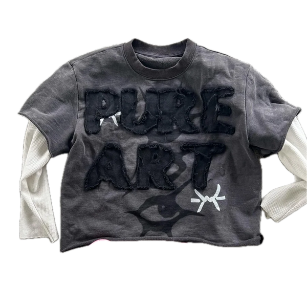 Pure Art Embroidered Long Sleeve Shirt