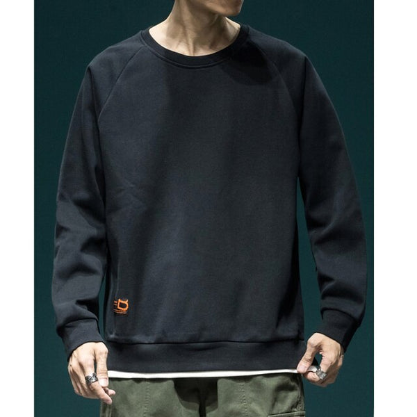 Layered Hem Raglan Sweatshirt