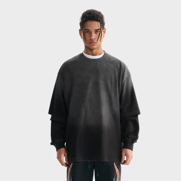 Gradient TwoPiece Long Sleeve Top
