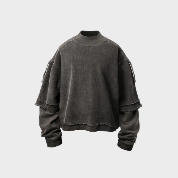 Double Layered 'Abyss' Washed Sweatshirt