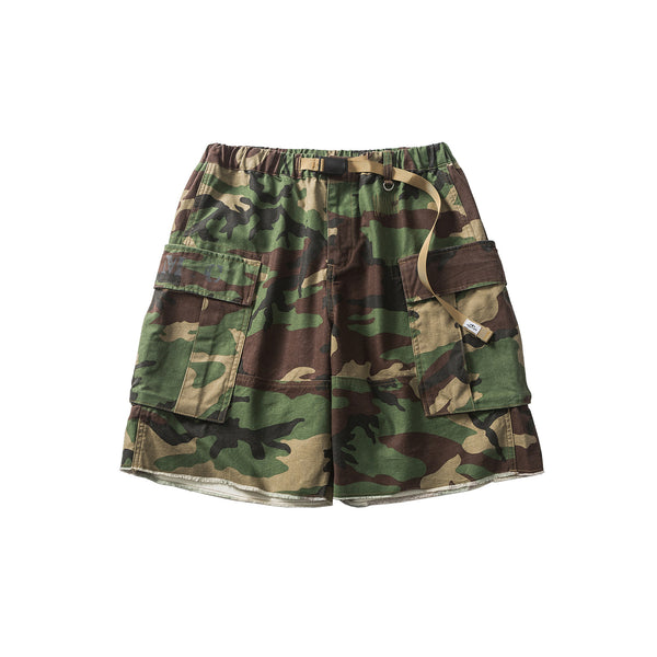 Red Solitude Cargo Shorts