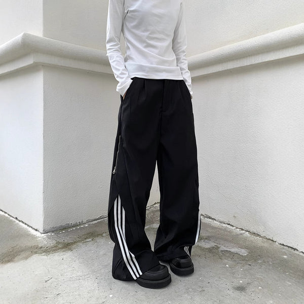 Street SP1 Relaxed Fit Stripe Wide Leg Joggers