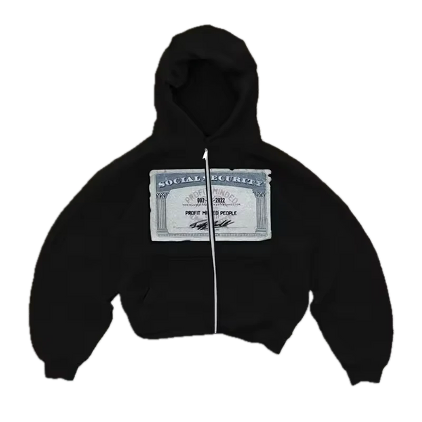 Social Security Zipper Jacket