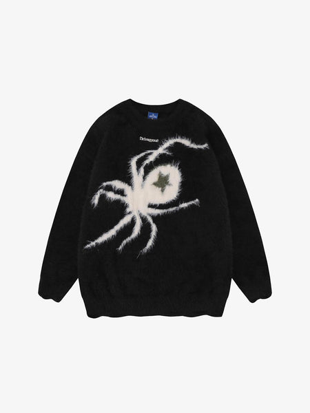 Star Spider Web Knitted Sweater
