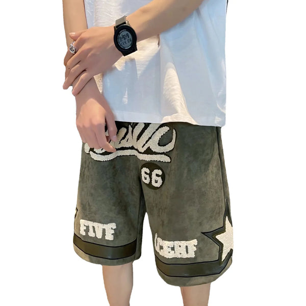 Number 66 Knee Length Shorts