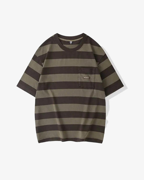 Saturday Striped Cotton T-Shirt