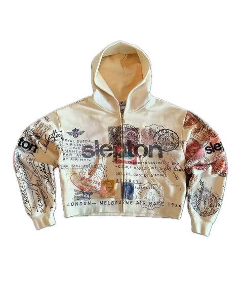 Slepton "Air Mail Archive" Zip Hoodie
