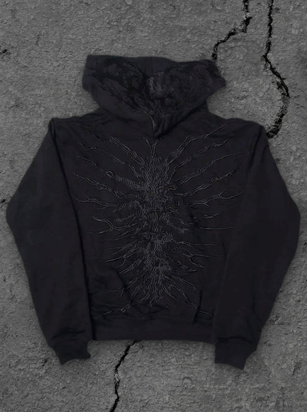 “Ghoul” Zip-Up (Black)