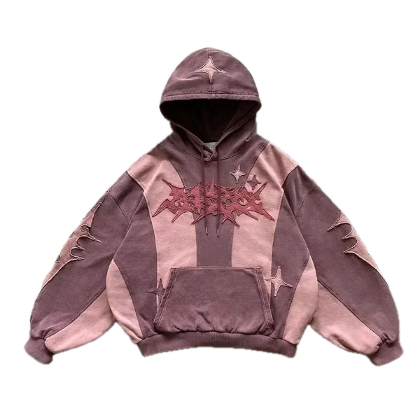 Pink Shades Gothic Design Hoodie