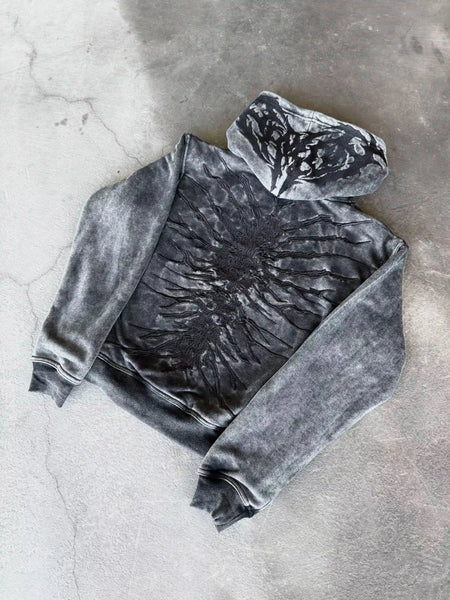 “Ghoul” Hoodie (Washed Black)