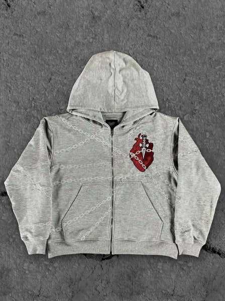 "Kurapika" Zip-Up (Grey)