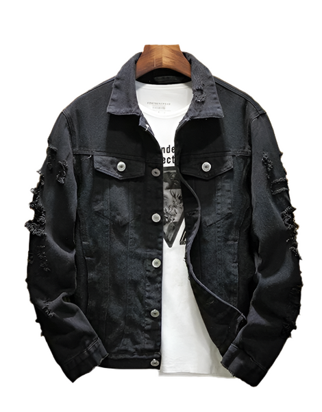 Distressed Denim Jacket